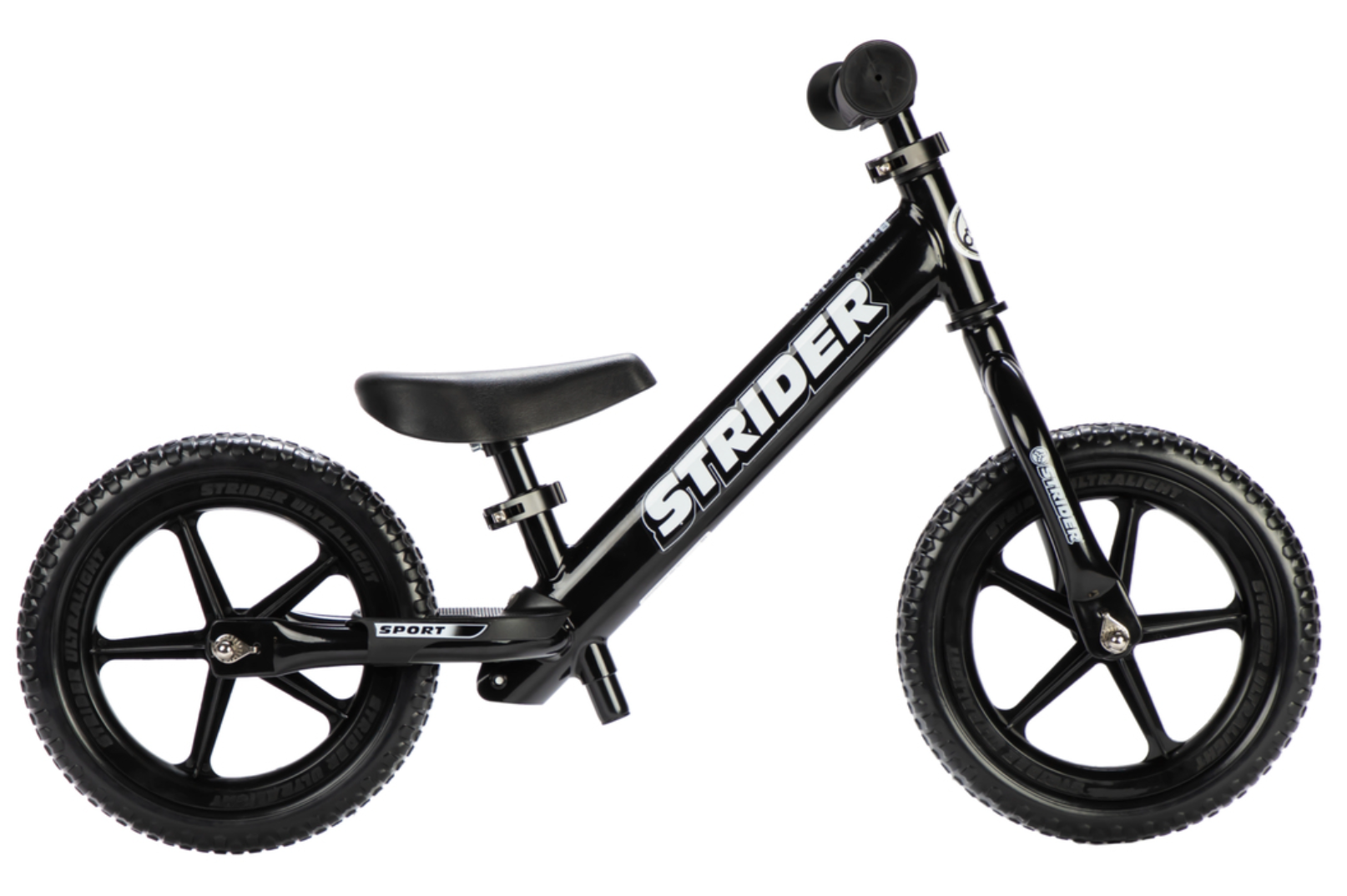 Strider 12 Sport Balance Bike: Black