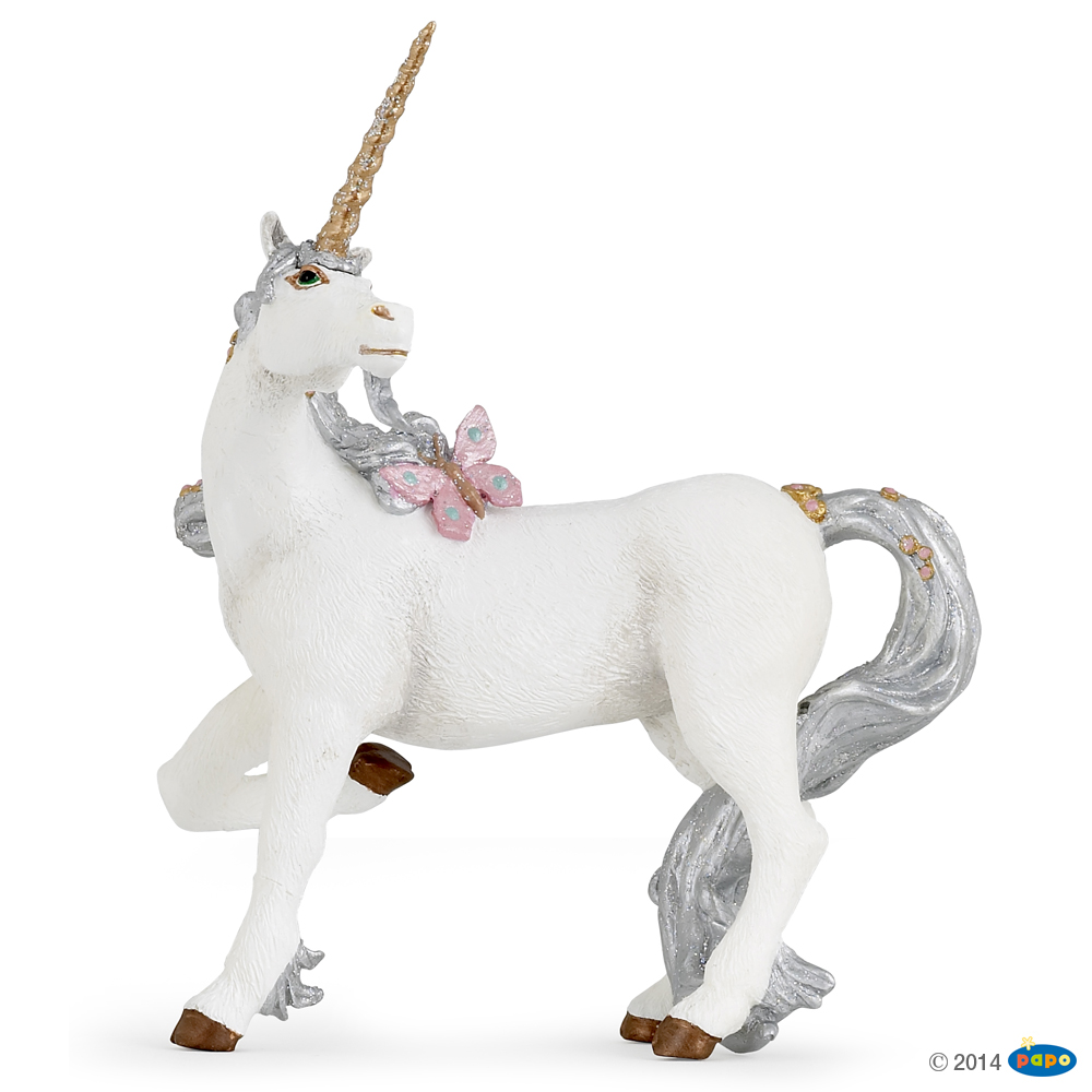 Papo Silver Unicorn Figure