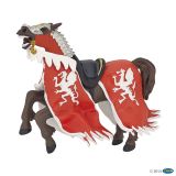Papo Red Dragon King Horse Figure