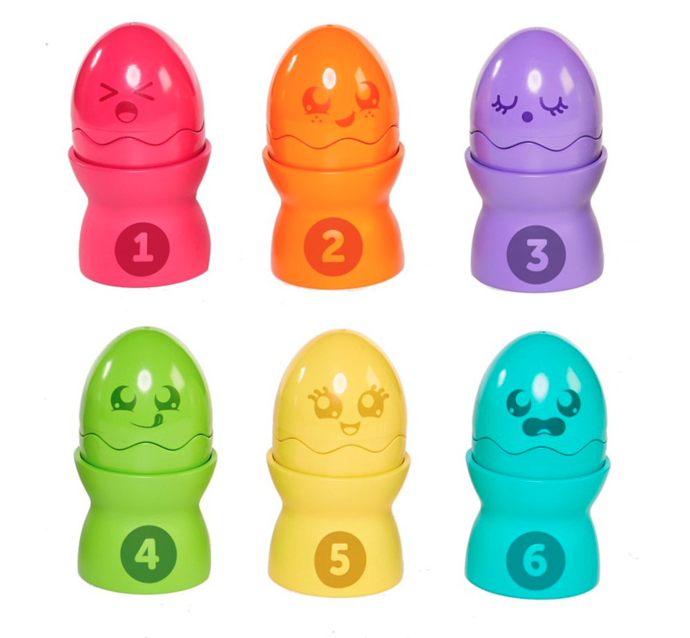 Toomies Hide & Squeak Egg Stackers