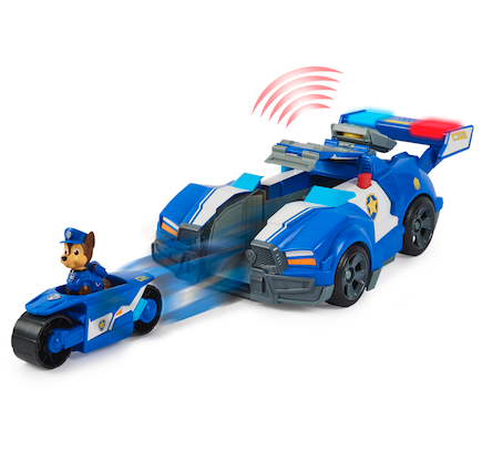 PAW Patrol Chase’s 2-in-1 Transforming Car with Motorcycle