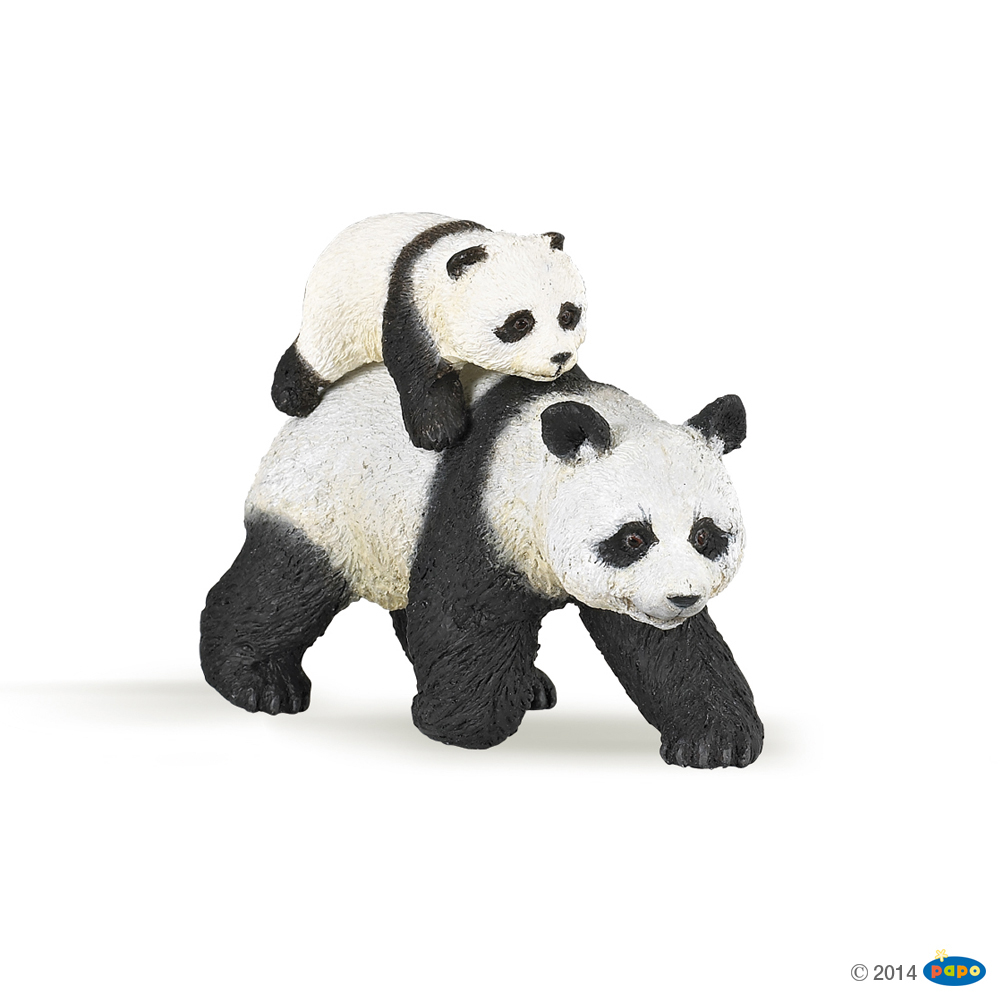 Papo Panda And Baby Panda Figure