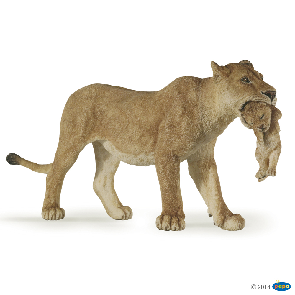 Papo Lioness With Cub Figure