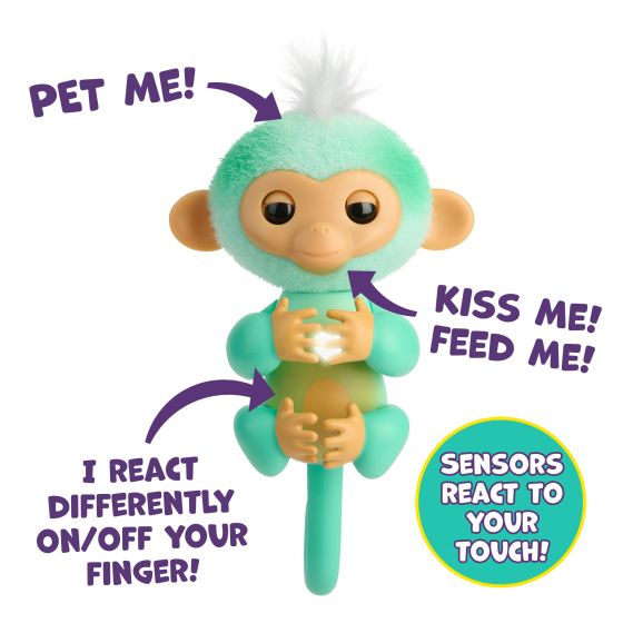 Fingerlings Monkey - Teal