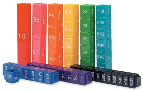 Learning Resources Fraction Tower Equivalency Cubes