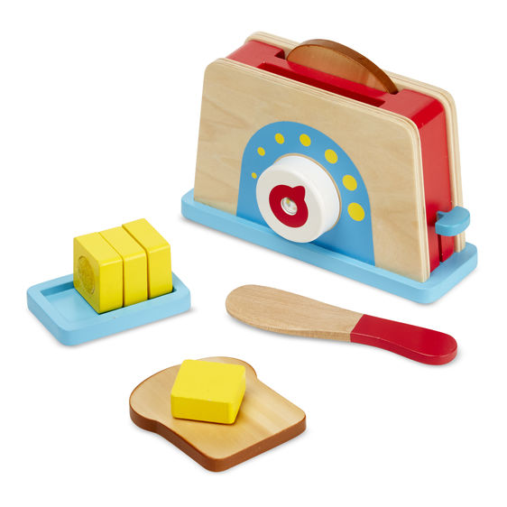 Melissa & Doug Bread & Butter Toaster Set