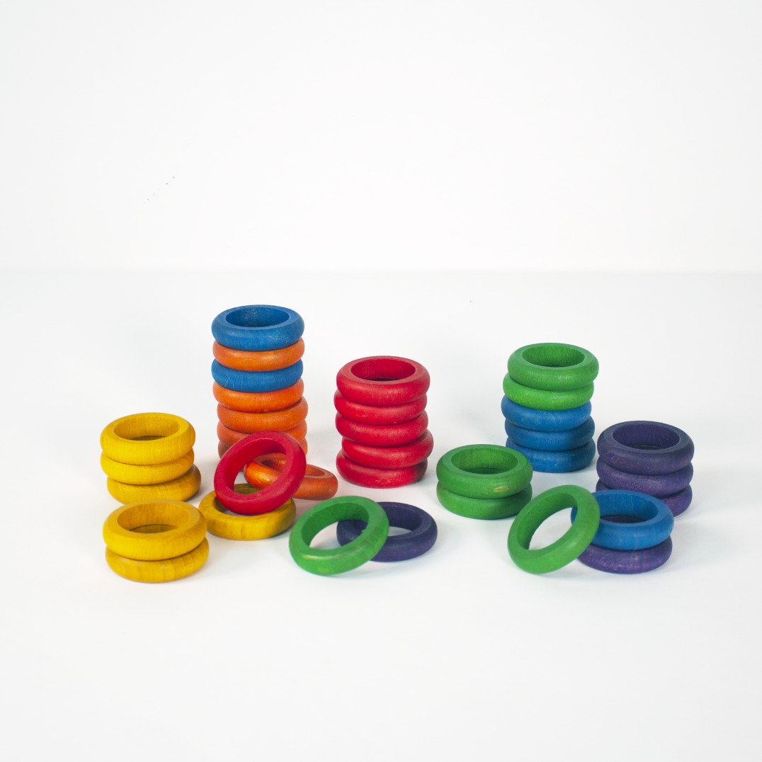 Grapat Extras Rainbow Rings 6 Colours x18