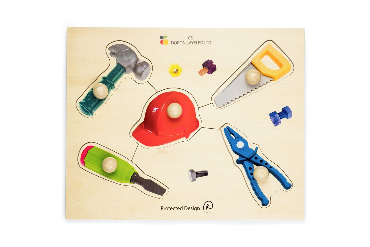 Doron Layeled Tools Large Peg Puzzle