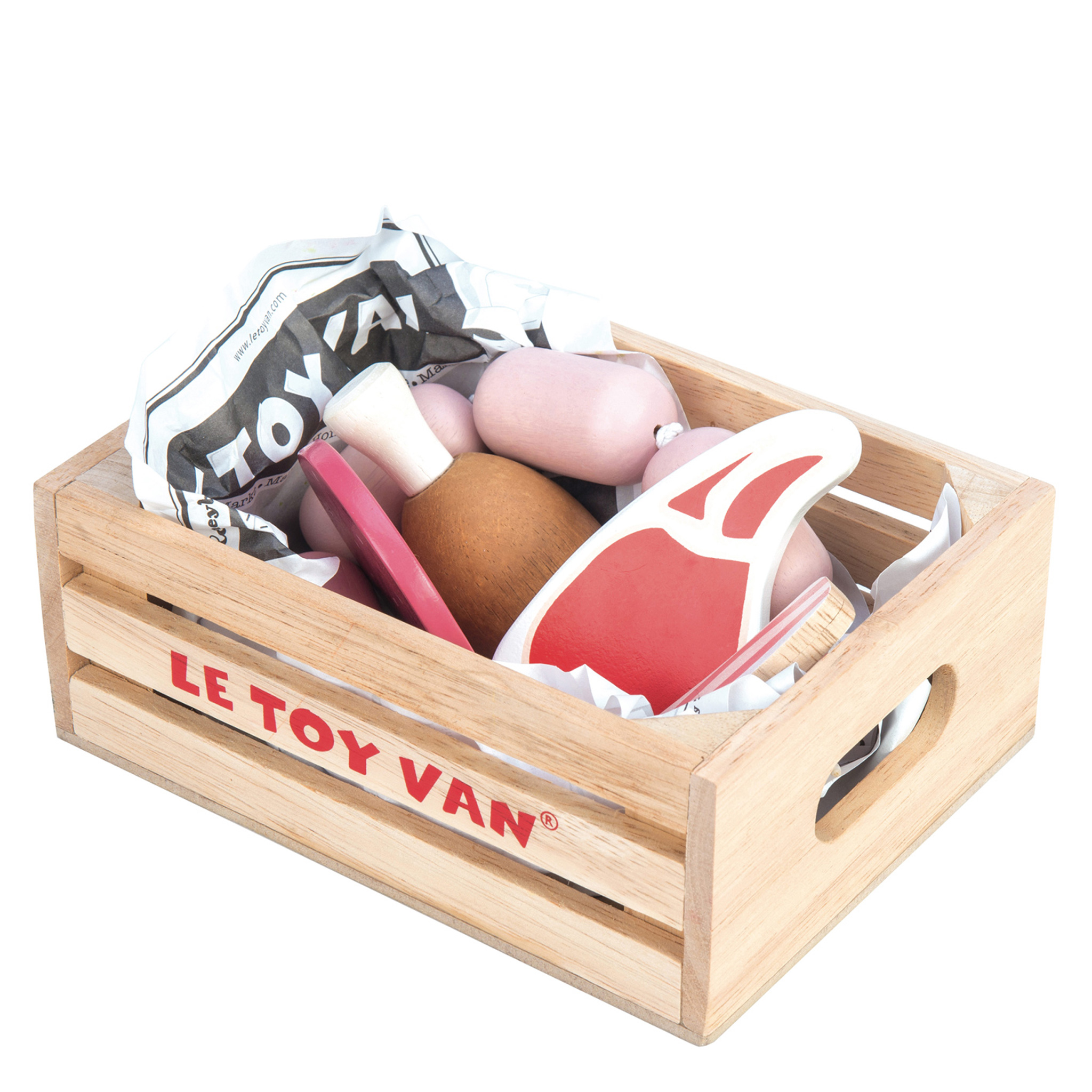 Le Toy Van Honeybee Market - Crate of Meat