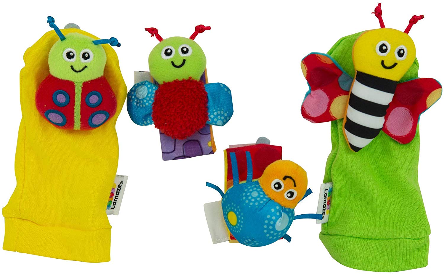 Lamaze Gardenbug Wrist Rattle Foot Finder Set