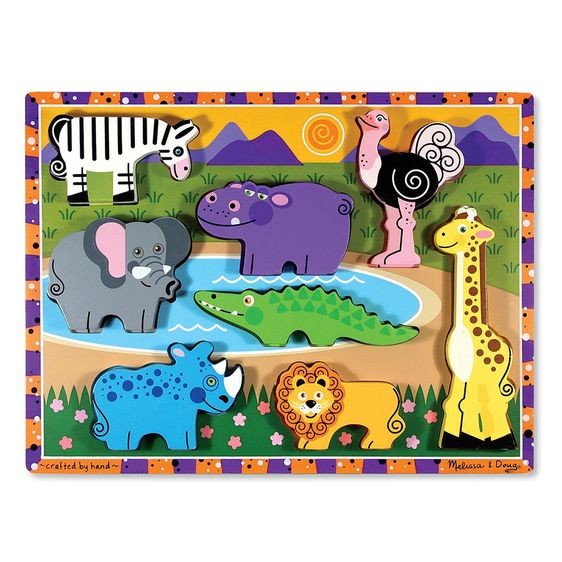 Melissa & Doug Chunky Puzzle Safari